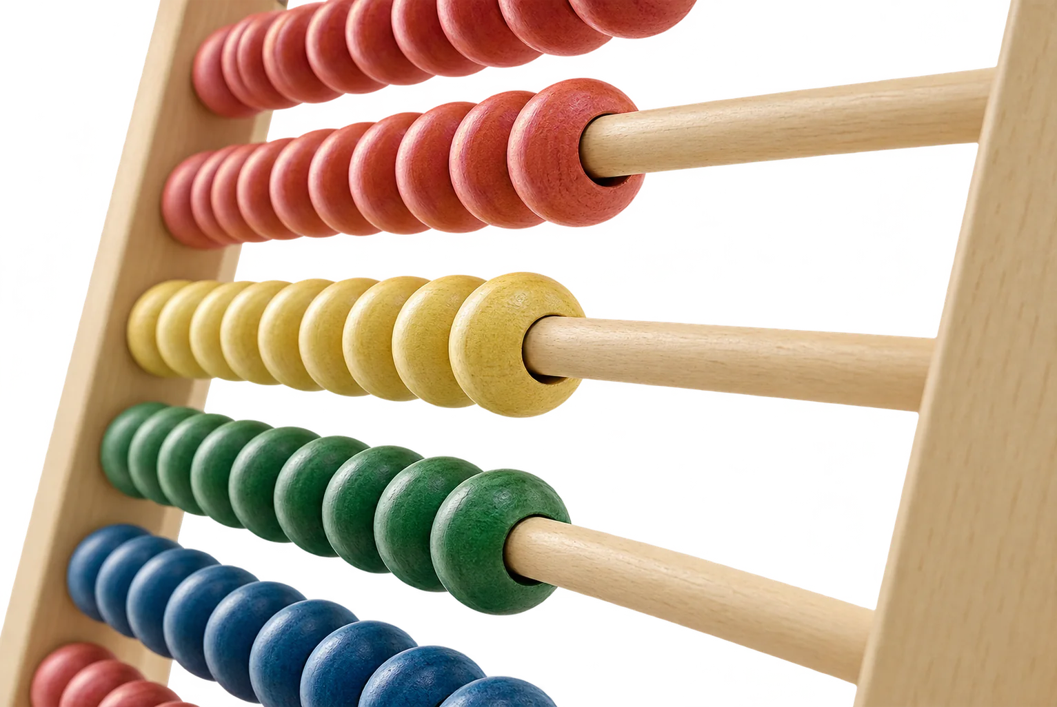 Boulier en bois aux perles colorées